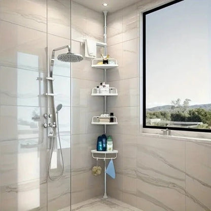 Pack esquinero de ducha y estante de baño