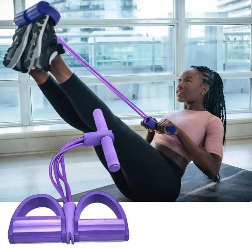 💪🔥 Banda Elástica de Ejercicio con Pedales  🔥🧘‍♀️